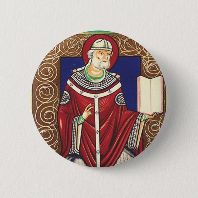 Papst Gregory vom Großen Button (Vorderseite)