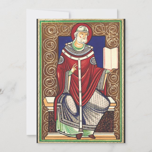 Papst Gregory vom Großen Einladung (Vorderseite)