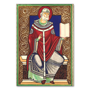 Papst Gregory vom Großen Tischnummer