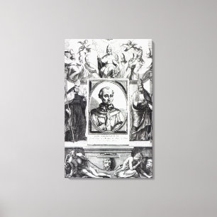 Papst Hadrian II Leinwanddruck