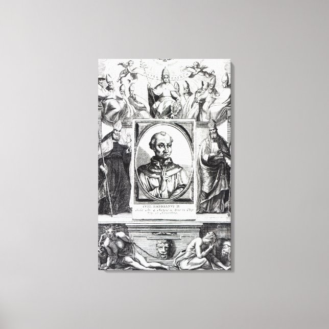 Papst Hadrian II Leinwanddruck (Vorderseite)