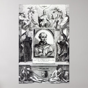 Papst Hadrian II Poster