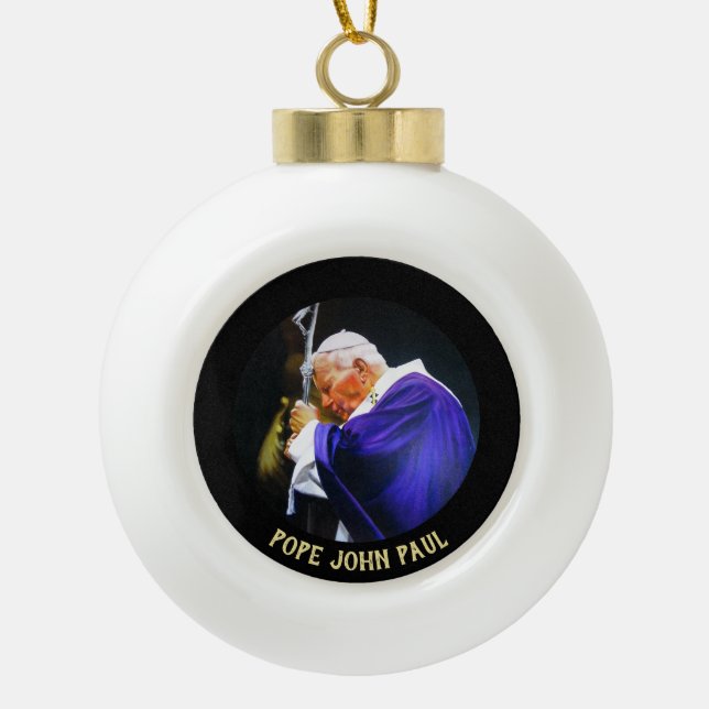 Papst Johannes Paul Christmas Tree Ornament (Vorderseite)