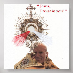 Papst Johannes Paul II. Druck Poster