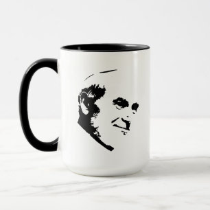 Papst Johannes Paul II Face White Tasse