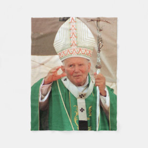Papst Johannes Paul II Fleecedecke