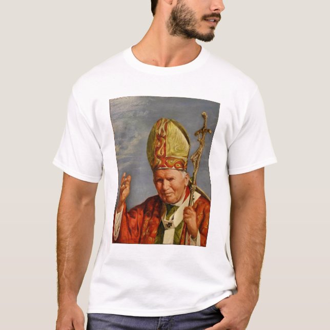 Papst Johannes Paul II. h T-Shirt (Vorderseite)