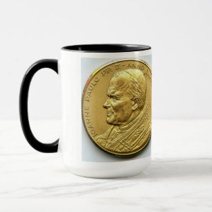 PAPST JOHANNES PAUL II. MÜNZEN TASSE