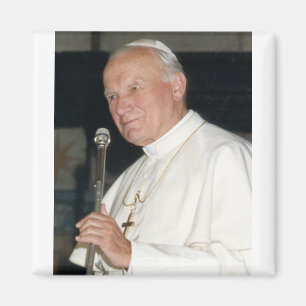 Papst Johannes Paul II Portrait Magnet