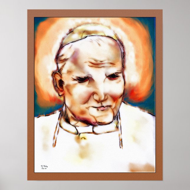 Papst Johannes Paul II Poster (Vorne)