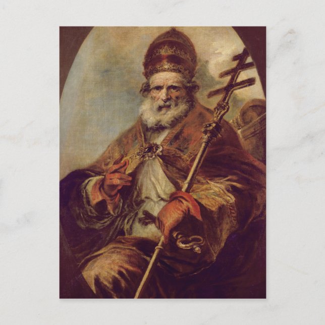 Papst Leo I Postkarte (Vorderseite)