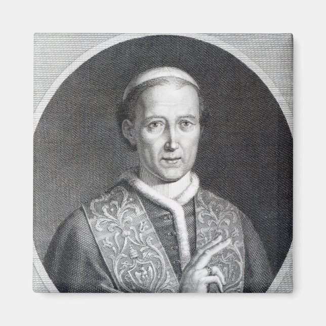 Papst Leo XII., mit Gravur von Raffaele Persichini Magnet (Vorne)