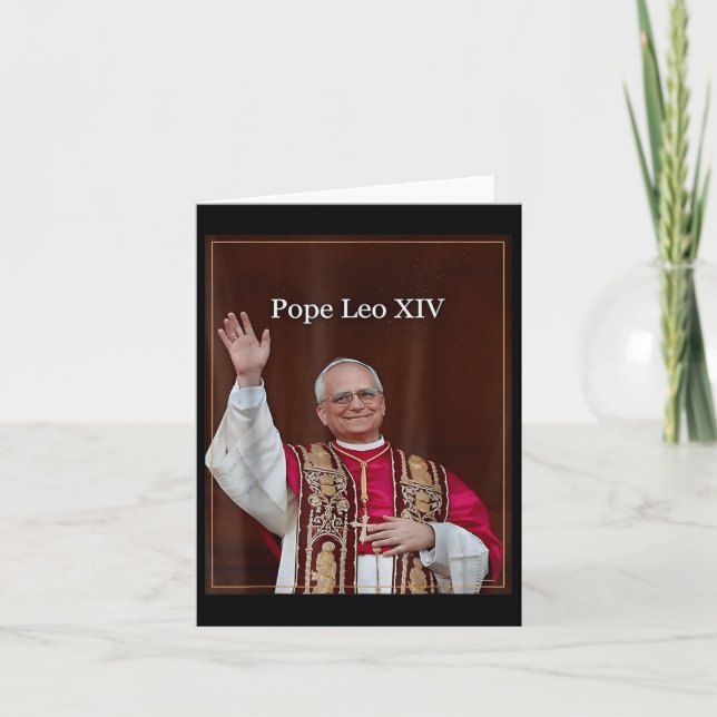 Papst Leo Xiv 0 Karte (Vorderseite)