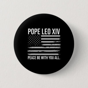Papst Leo Xiv 14. Erster amerikanischer Papst USA  Button