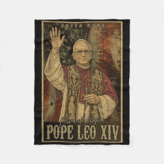 Papst Leo Xiv 14. Erster Amerikanischer Papst Usa- Fleecedecke