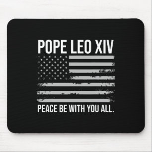 Papst Leo Xiv 14. Erster amerikanischer Papst USA  Mousepad