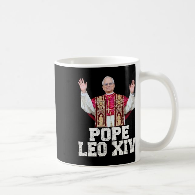 Papst Leo Xiv 1 Kaffeetasse (Rechts)