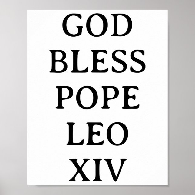 Papst Leo Xiv 3 Poster (Vorne)