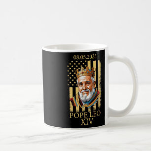 Papst Leo Xiv, Amerikanische Flagge 2025 Vatikan L Kaffeetasse