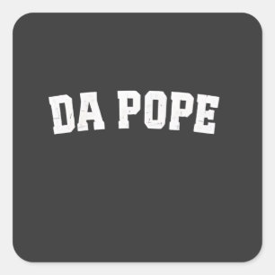Papst Leo XIV Christlich Church Da Pope Da Da Quadratischer Aufkleber