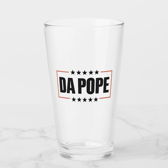 Papst Leo XIV Christlich Church Da Pope Glas (Vorderseite)