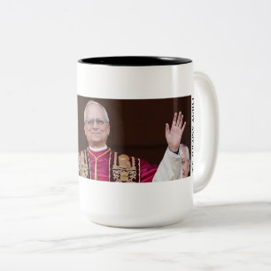 Papst Leo XIV., der erste amerikanische Papst Zweifarbige Tasse