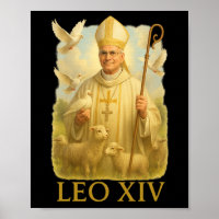 Papst Leo Xiv Doves - Christlich katholischer Glau