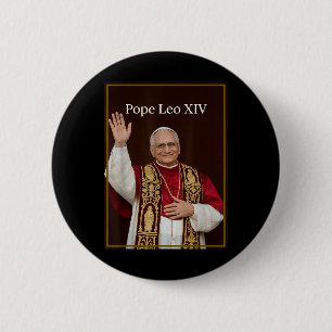 Papst Leo Xiv - Gott segne Papst Leo Xiv Shirt Button