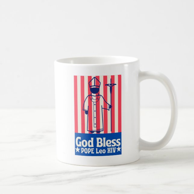 Papst Leo XIV. Historischer Erster amerikanischer  Kaffeetasse (Rechts)