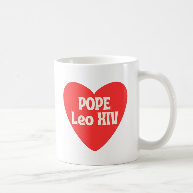 Papst Leo XIV. Historischer Erster amerikanischer  Kaffeetasse (Rechts)