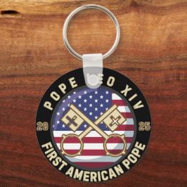 Papst Leo XIV. Historischer Erster amerikanischer  Schlüsselanhänger