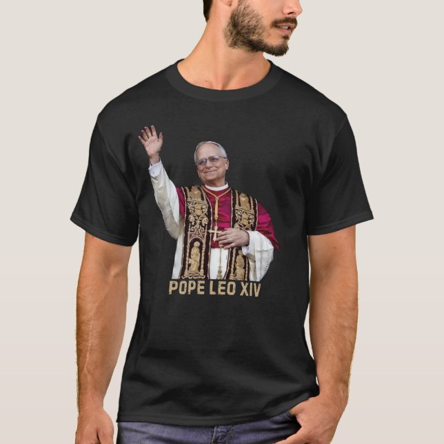 Papst Leo XIV. Historischer Erster amerikanischer  T-Shirt (Vorderseite)