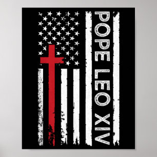 Papst Leo Xiv Katholische Kirche Christlicher Glau Poster