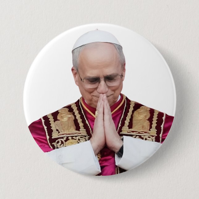 Papst Leo XIV Katholische religiöse Schenkung Button (Vorderseite)