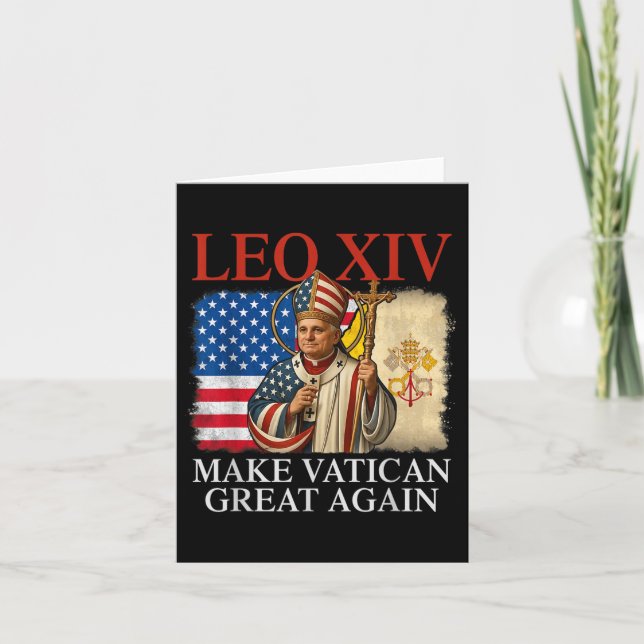 Papst Leo Xiv macht den Vatikan wieder großartig k Karte (Vorderseite)