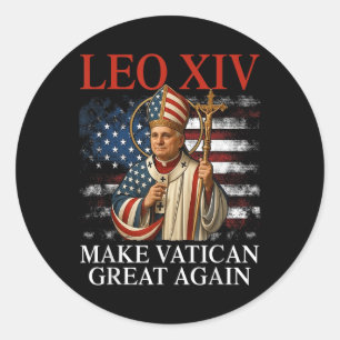 Papst Leo Xiv macht den Vatikan wieder großartig k Runder Aufkleber