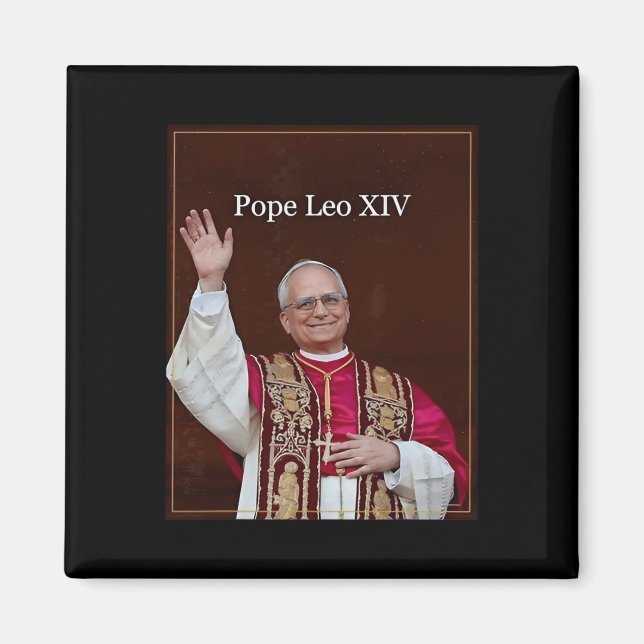 Papst Leo Xiv Magnet (Vorne)