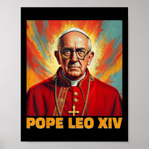 Papst Leo Xiv Neuer Amerikanischer Papst 2025 Funn Poster