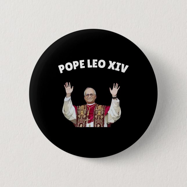 Papst Leo Xiv - neuer Papst Leo Xiv Katholischer P Button (Vorderseite)