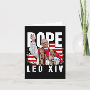 Papst Leo Xiv New Pope First American Pope Flag Pr Karte