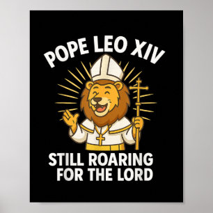 Papst Leo Xiv Roaring Lion für Lord Kid Boys Gi Poster