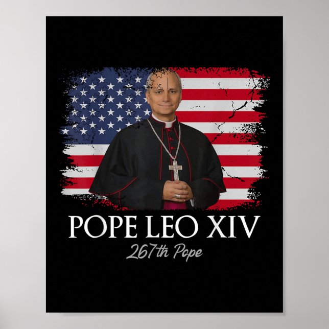 Papst Leo Xiv Robert Francis Prevost Poster (Vorne)