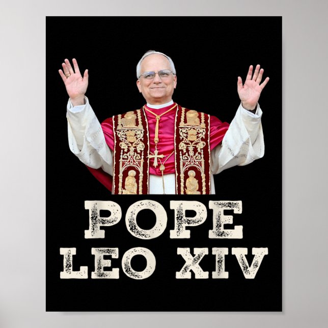 Papst Leo Xiv Robert Francis Prevost Poster (Vorne)