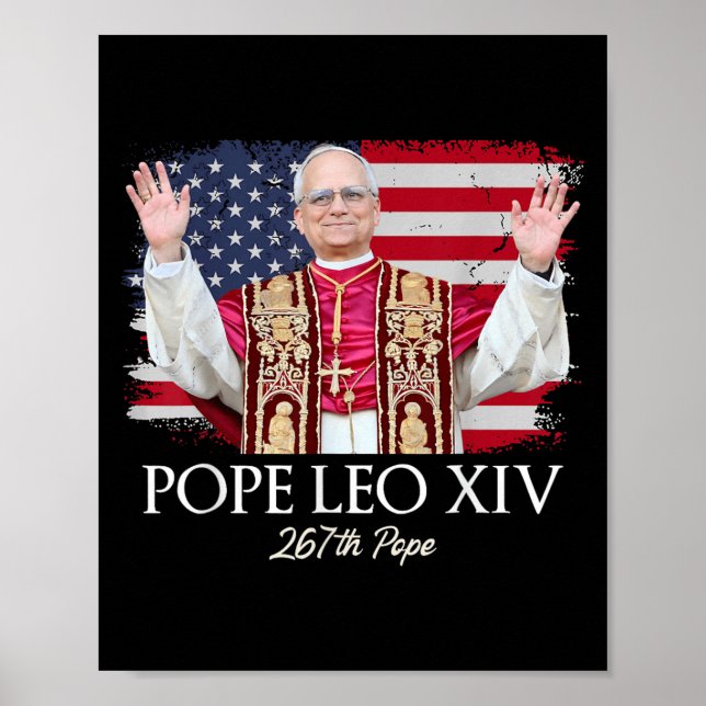 Papst Leo Xiv Robert Francis Prevost Poster (Vorne)
