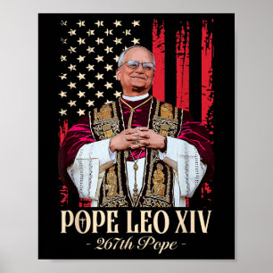 Papst Leo Xiv Shirt Kardinal Robert Prevost Amerik Poster