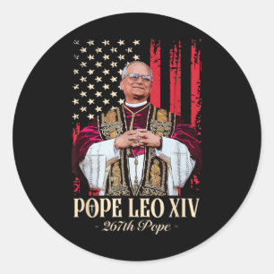 Papst Leo Xiv Shirt Kardinal Robert Prevost Amerik Runder Aufkleber