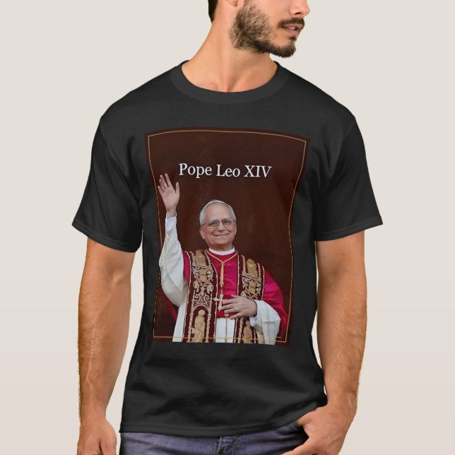 Papst Leo Xiv T-Shirt (Vorderseite)