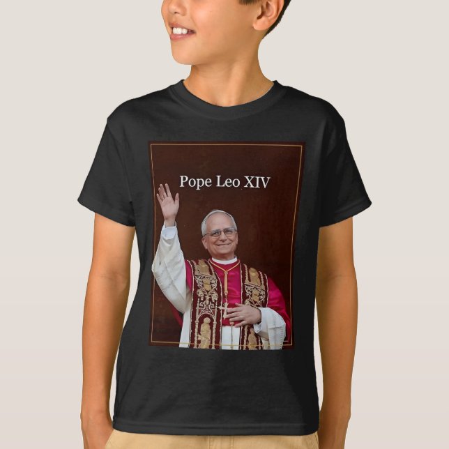 Papst Leo Xiv T-Shirt (Vorderseite)