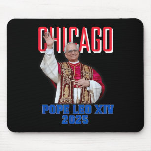 Papst Leon Xiv 2025 - Chicagos erster amerikanisch Mousepad