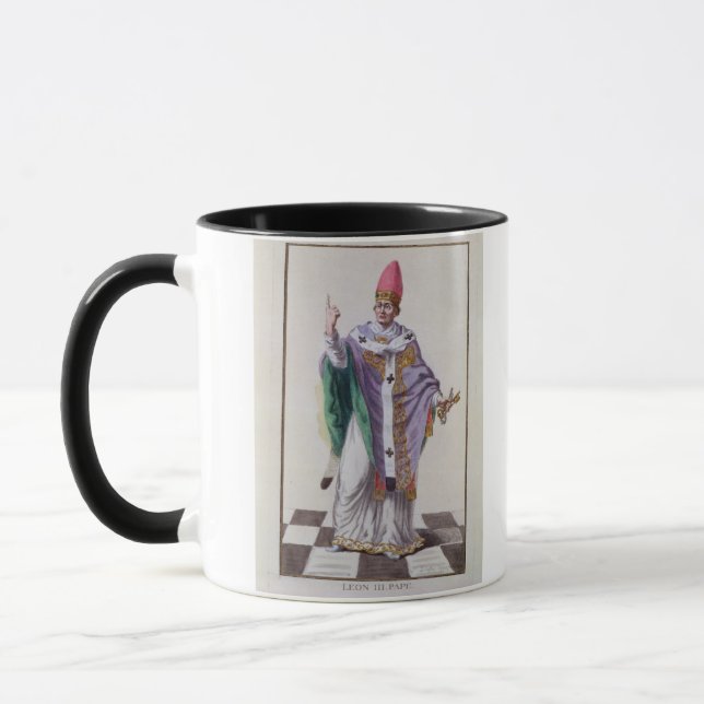 Papst Löwe III (795-816) von 'Receuil DES Tasse (Links)